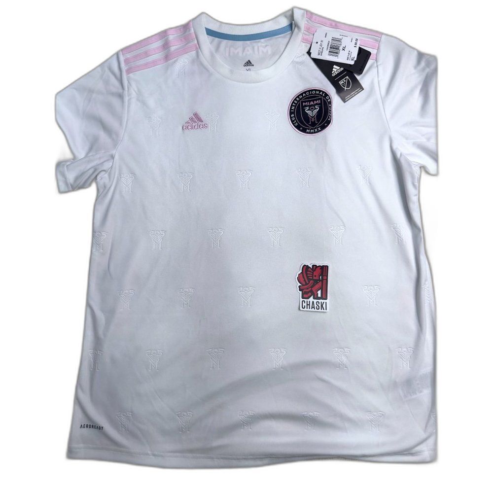 Adidas Inter Miami CF Soccer Futbol  Home Jersey Women's XL white MLS EH8631 NEW